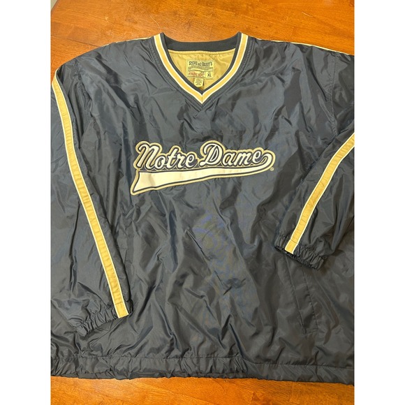Steve & Barry's Other - Steve and Barry's Windbreaker Mens XL Navy Notre Dame Pullover V-Neck Jacket